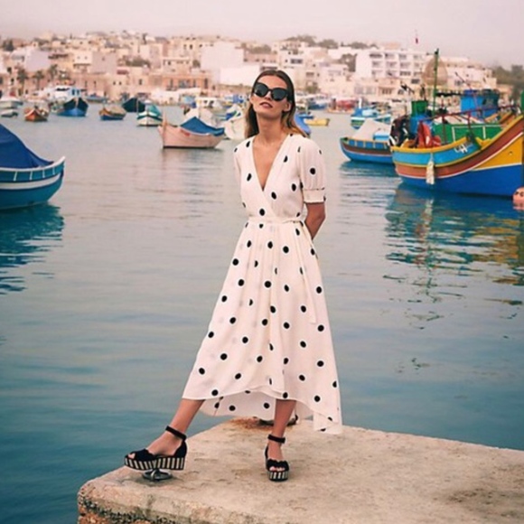 Anthropologie Dresses & Skirts - NWT Anthropologie Maeve Breanna Polka Dot Dress 8